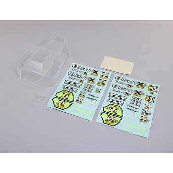 TLR Body Set, Clear, w/Decals: 8X, 8XE 2.0