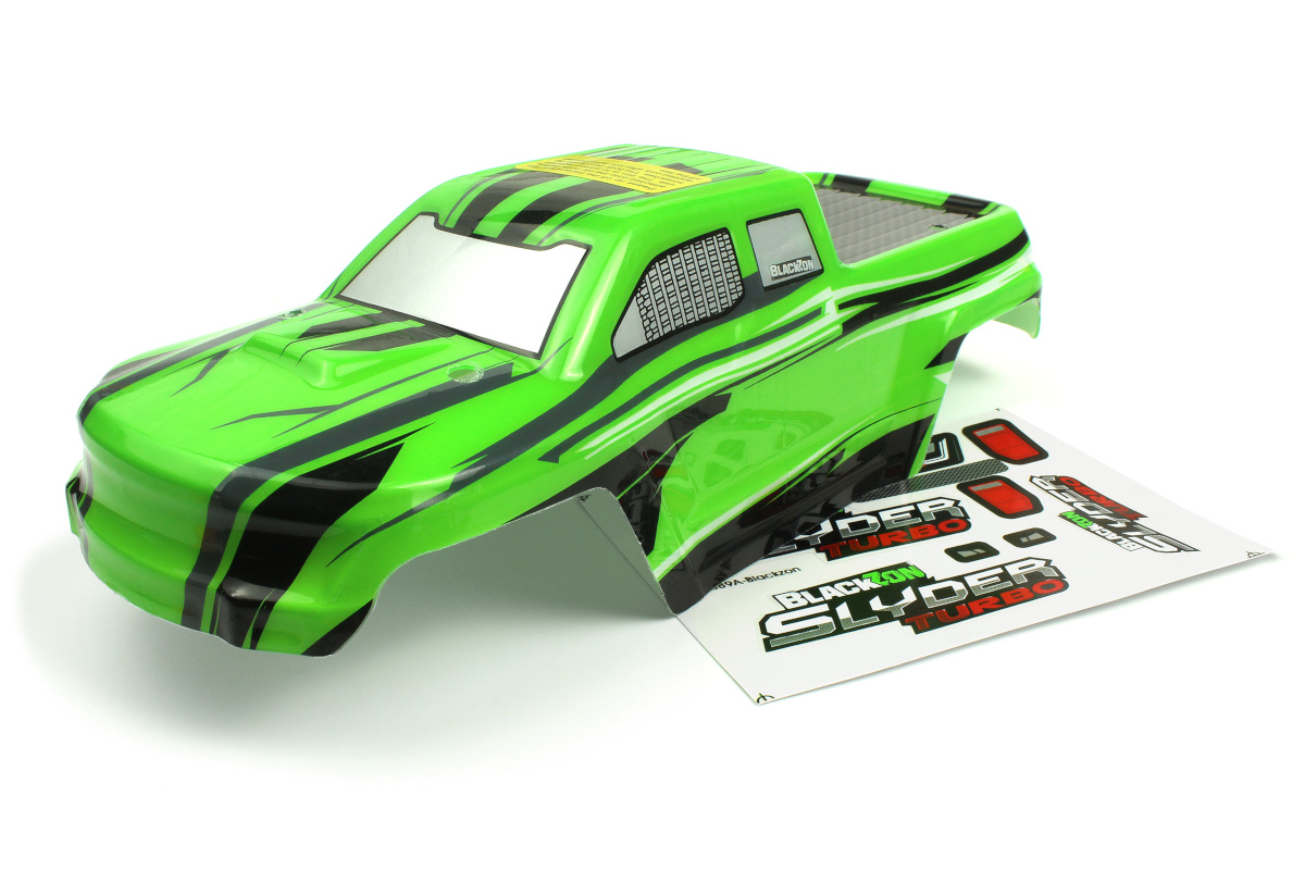 Blackzon 540204 Slyder MT Turbo Body (Green/Black)