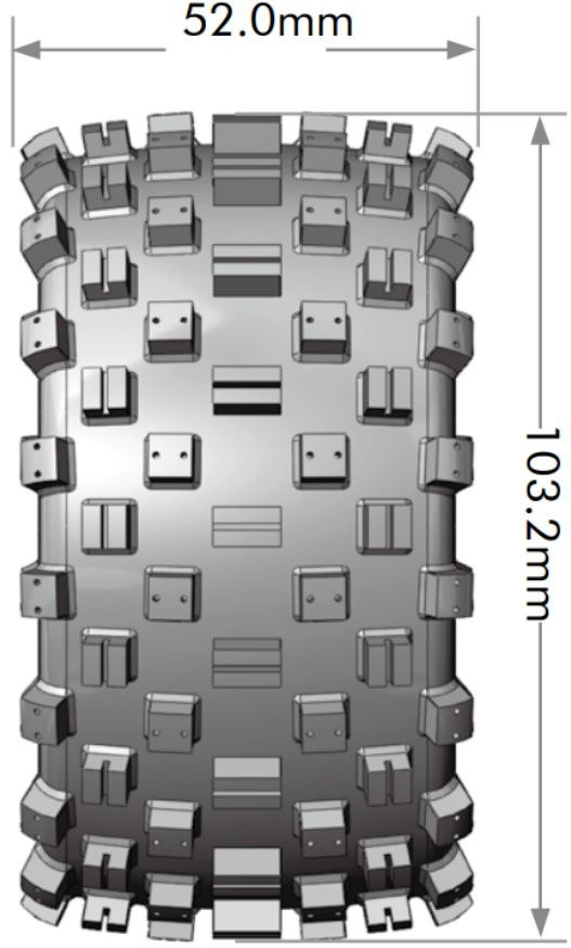 LOUISE RC WORLD LT3273SX Tires & Rims ST-ROCK 1/10 Soft (Loose 12, 14, and 17 mm Hex) (2) - 2