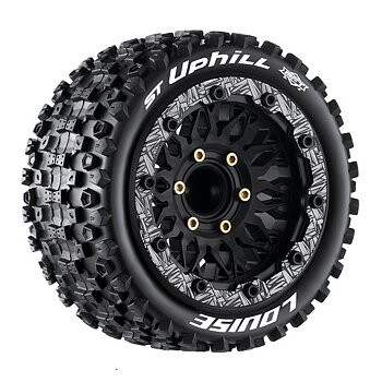 LOUISE RC WORLD LT3313SX Däck & Fälg ST-UPHILL 1/10 Soft MFT (Lös 12, 14 & 17mm Hex) (2)