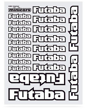 Minicars Dekal Futaba (1 ark med 20st dekaler)