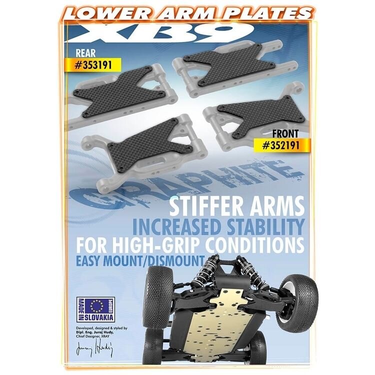 Kolfiber platta bärarm bak 1.6mm (2) - 3