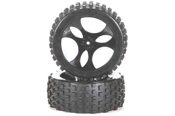 CARSON 500900095 Dirt Attack Tire set (2) 1/5