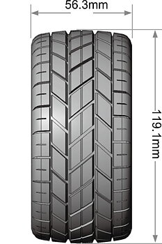 LOUISE RC WORLD LT3311SX Tires & Rims ST-ROCKET 1/10 Soft MFT (Loose 12, 14, and 17 mm Hex) (2)