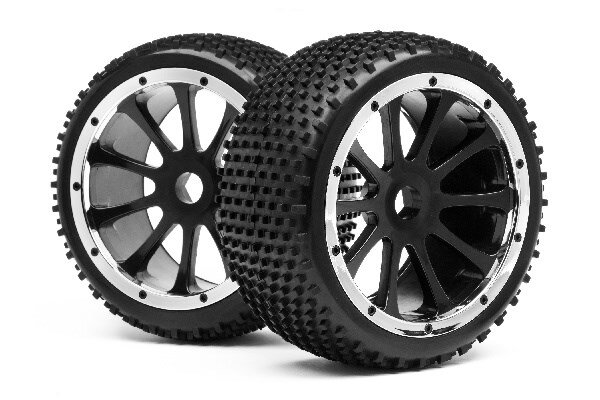 Maverick RC MV24180 BLACKOUT ST MOUNTED WHEEL AND TYRE PR - 2