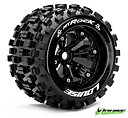LOUISE RC WORLD LT3277B Däck & Fälg MT-ROCK 3,8" Svart 0-offset (2)*