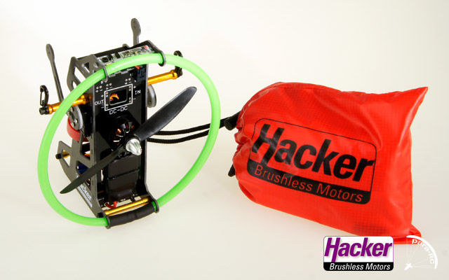 Hacker Para-RC Cloud 0.5 backpack set ARF (red) - 3
