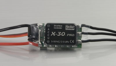 Hacker Speed Controller X-30-Pro med BEC