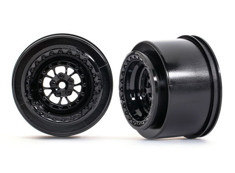 Wheels Rear Black (2)  Drag Slash
