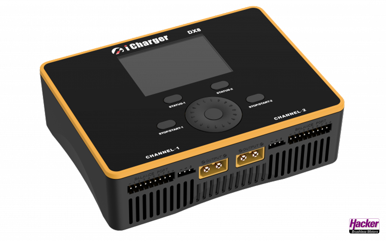 iCharger DX8 Dual laddare 2x8S 1600W