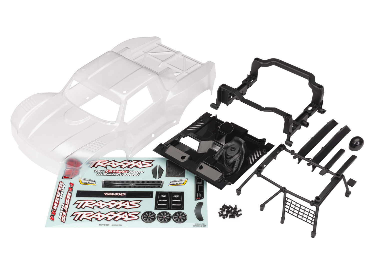Traxxas 10811 Kaross Mini Slash Omålad