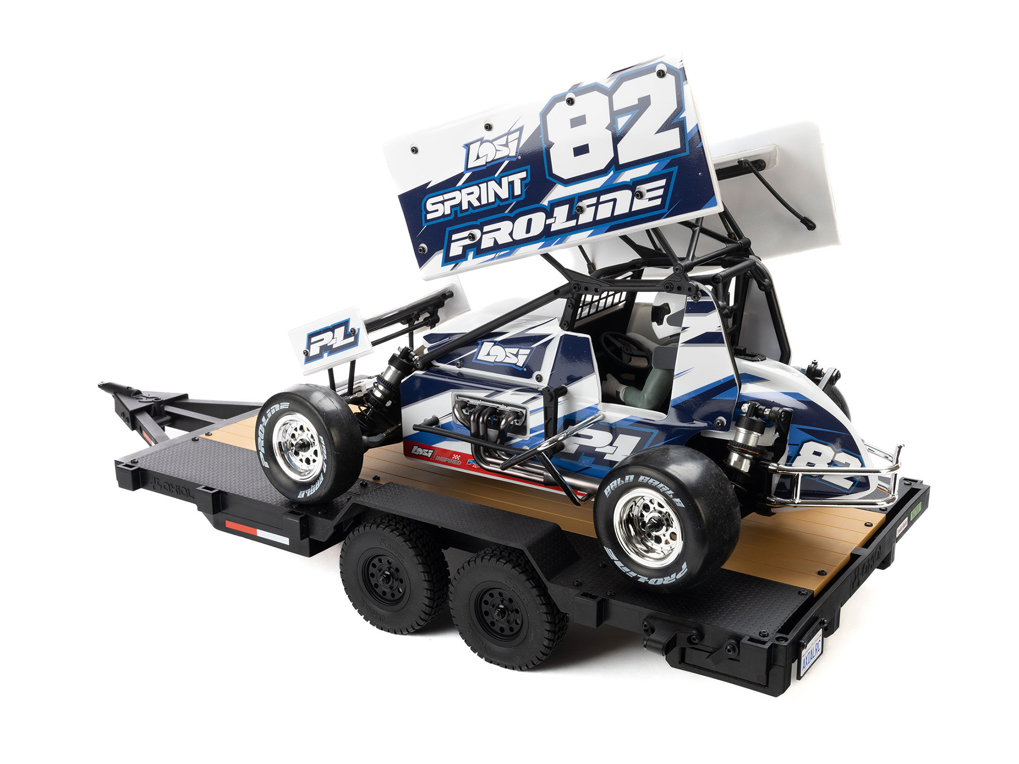 Axial 1/10 SCX10 Flat Bed Vehicle Trailer - 23
