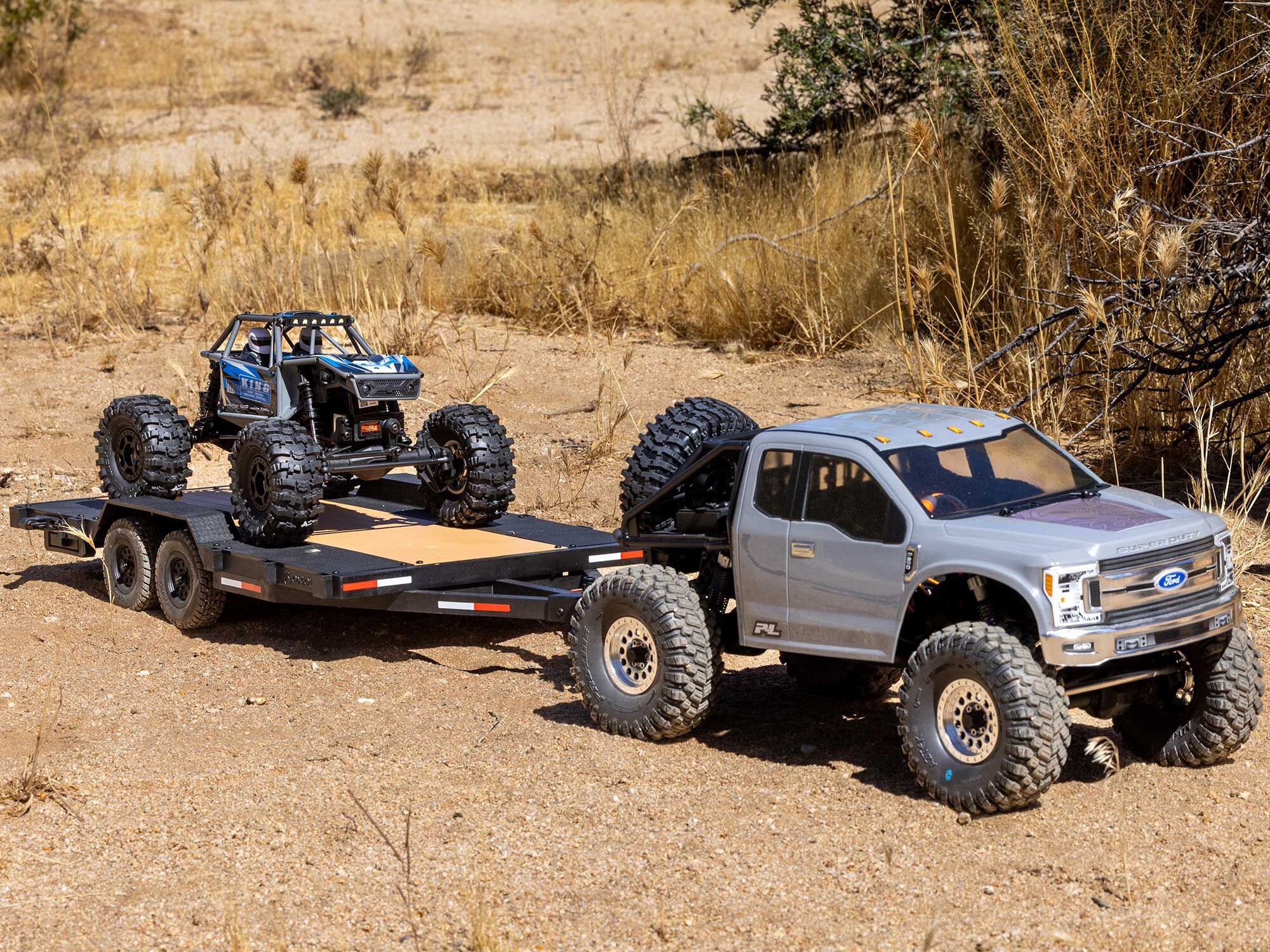 Axial 1/10 SCX10 Flat Bed Vehicle Trailer - 7