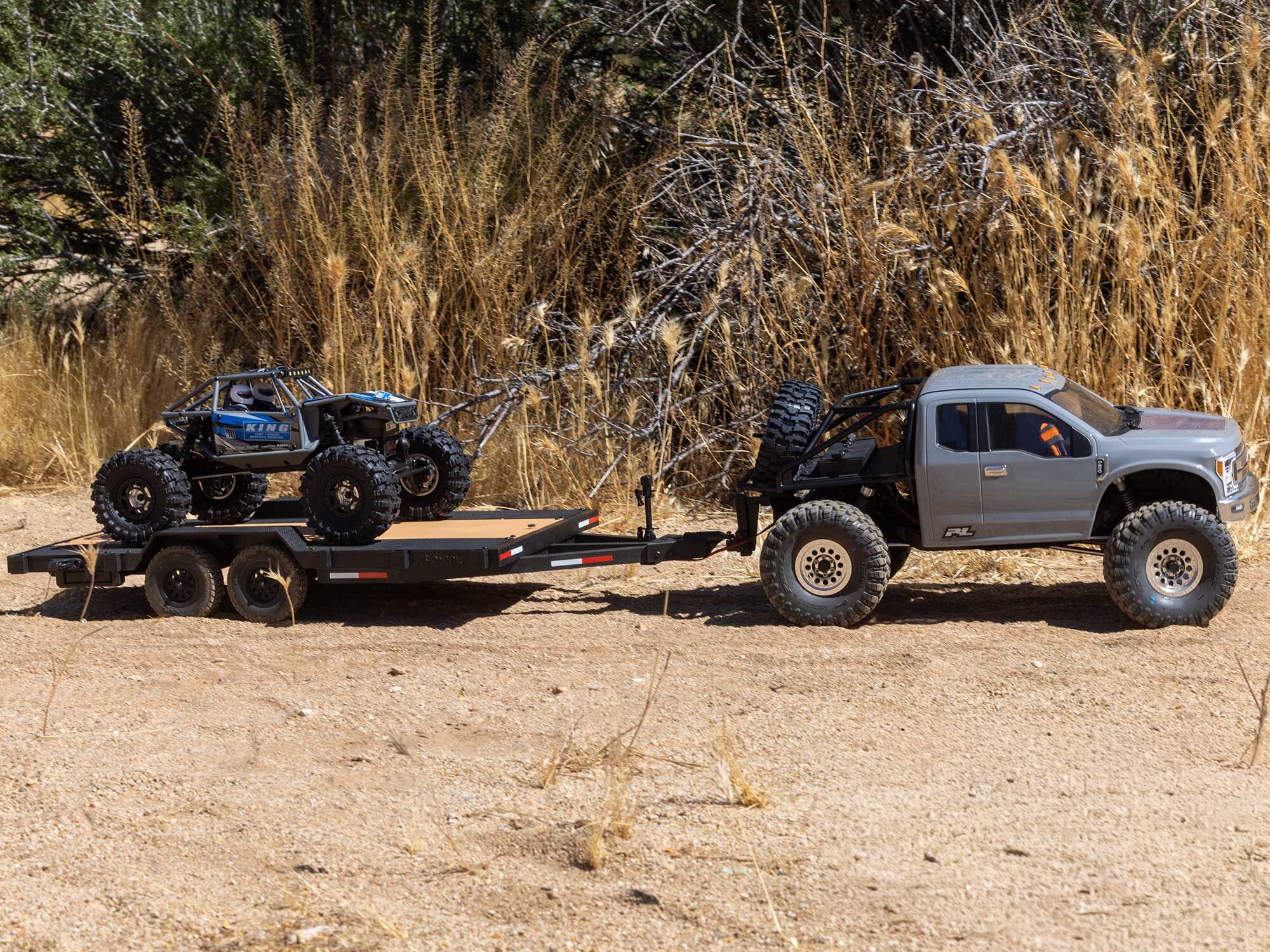 Axial 1/10 SCX10 Flat Bed Vehicle Trailer - 5