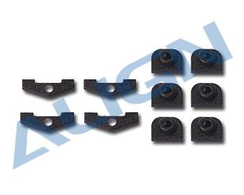 Servomuttrar och brickor till antirotationsbygel (T-rex 450)