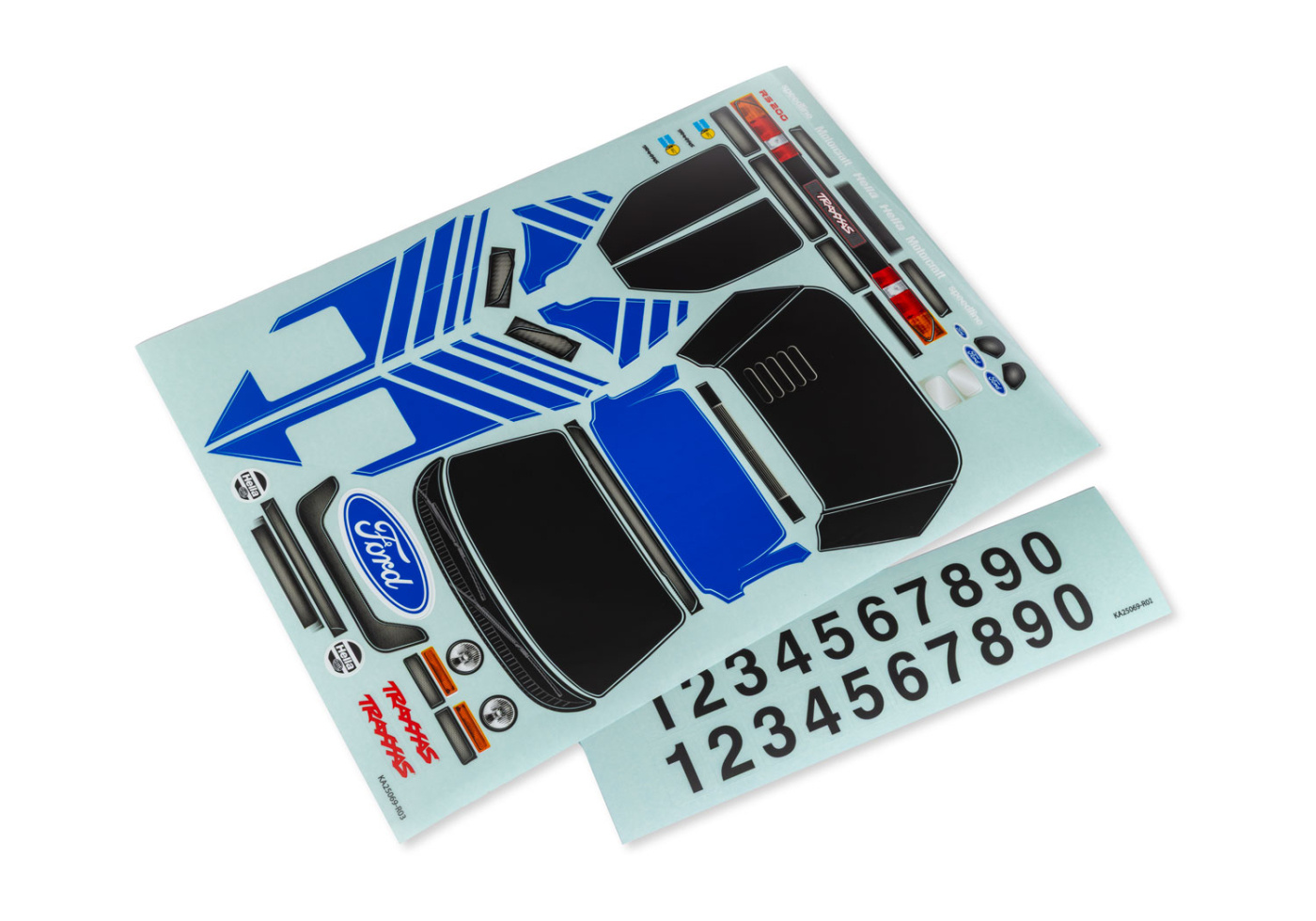 Traxxas 10816-BLUE Dekalark Mini Rally Ford RS200 Blå