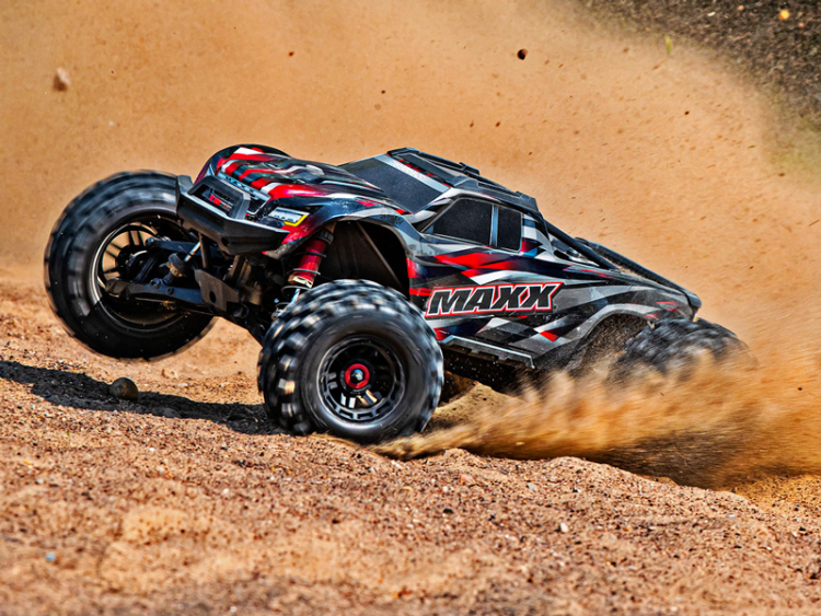 Traxxas MAXX med WideMAXX 4x4 1/10 RTR TQi TSM Röd - 22