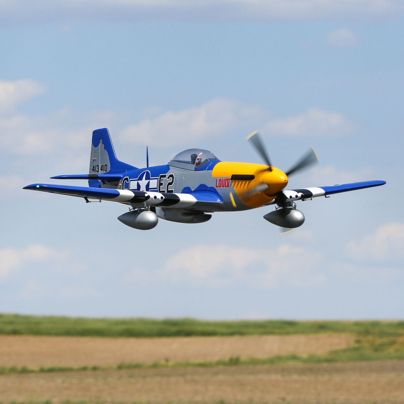 E-flite P-51D Mustang 1.5m BNF Basic with Smart - 4