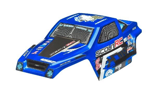 Maverick RC MV25066 PAINTED SCOUT RC BODYSHELL BLUE W/DECALS