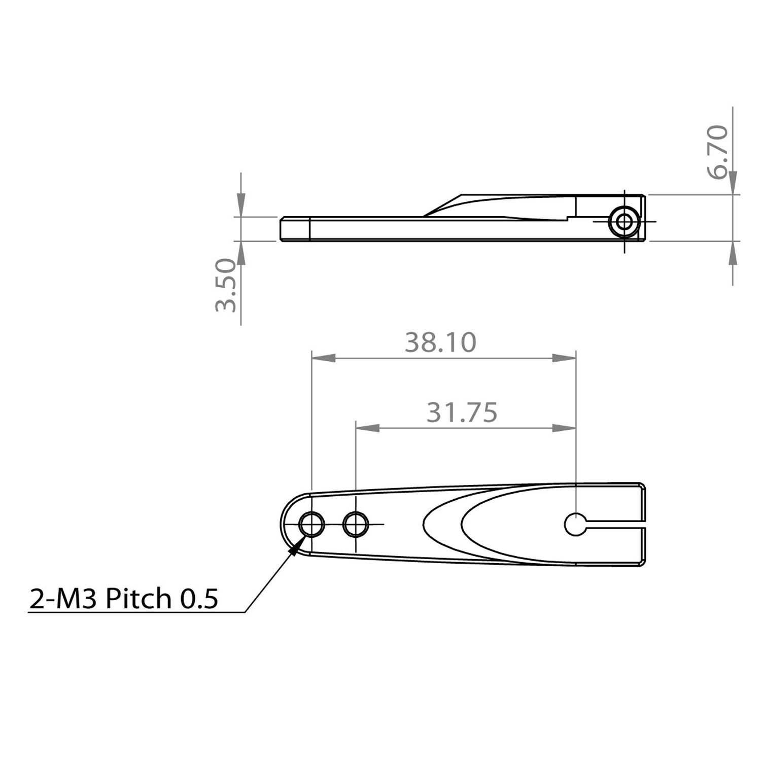 Metal Single horn Pack (M3, L 1.25/1.5 in) (V2) (For HBL8X0HBL380) - 2