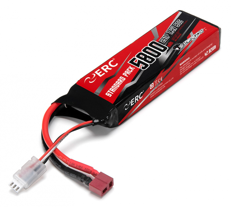 Sunpadow EB0005T  Li-Po Batteri 2S 7.4V 5800mAh 90C T-Kontakt