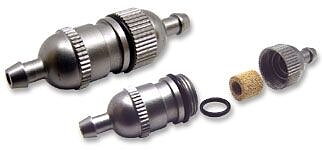 Fuel filter Large bubble-less (sintered) with bracket