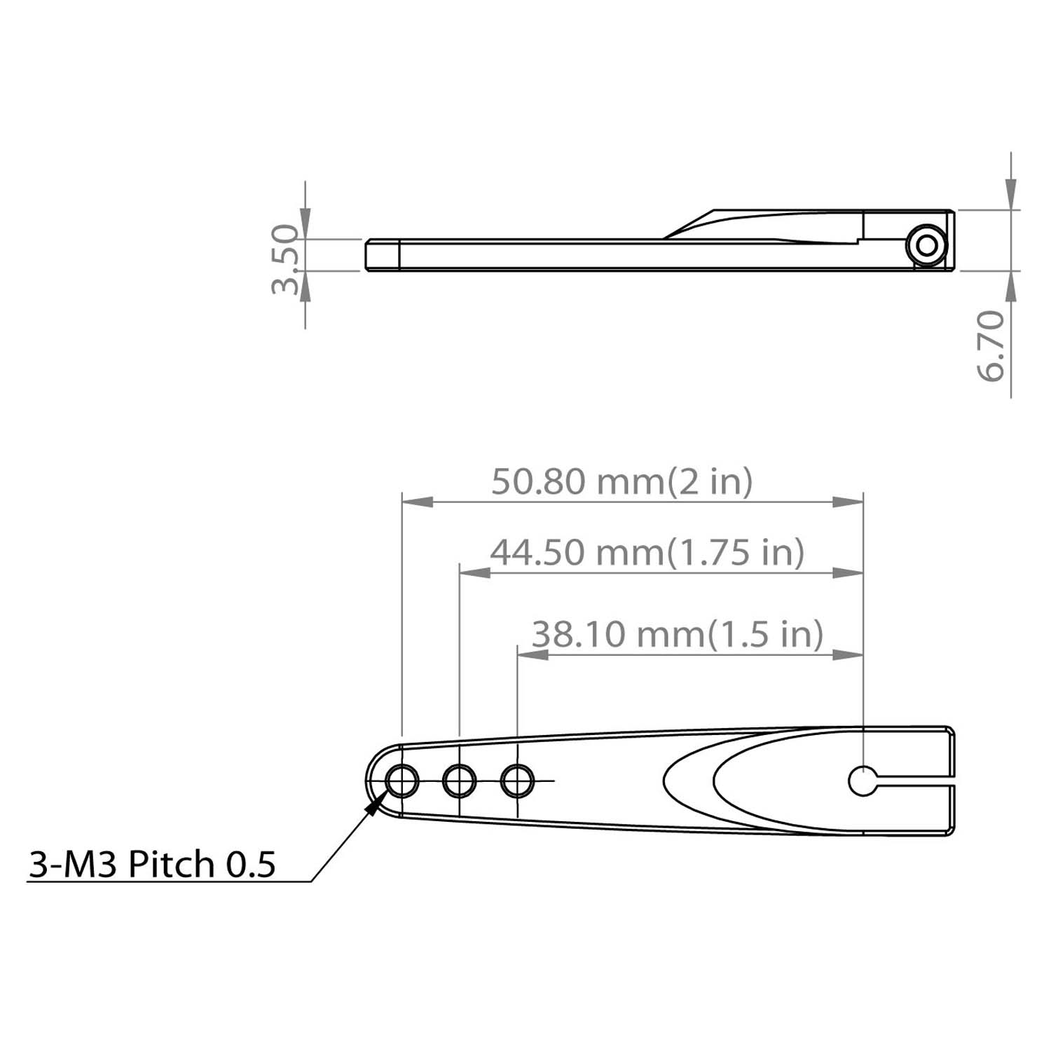 Metal Single horn Pack (M3, L 1.5/1.75/2 in) (For HBL8X0HBL380) - 2