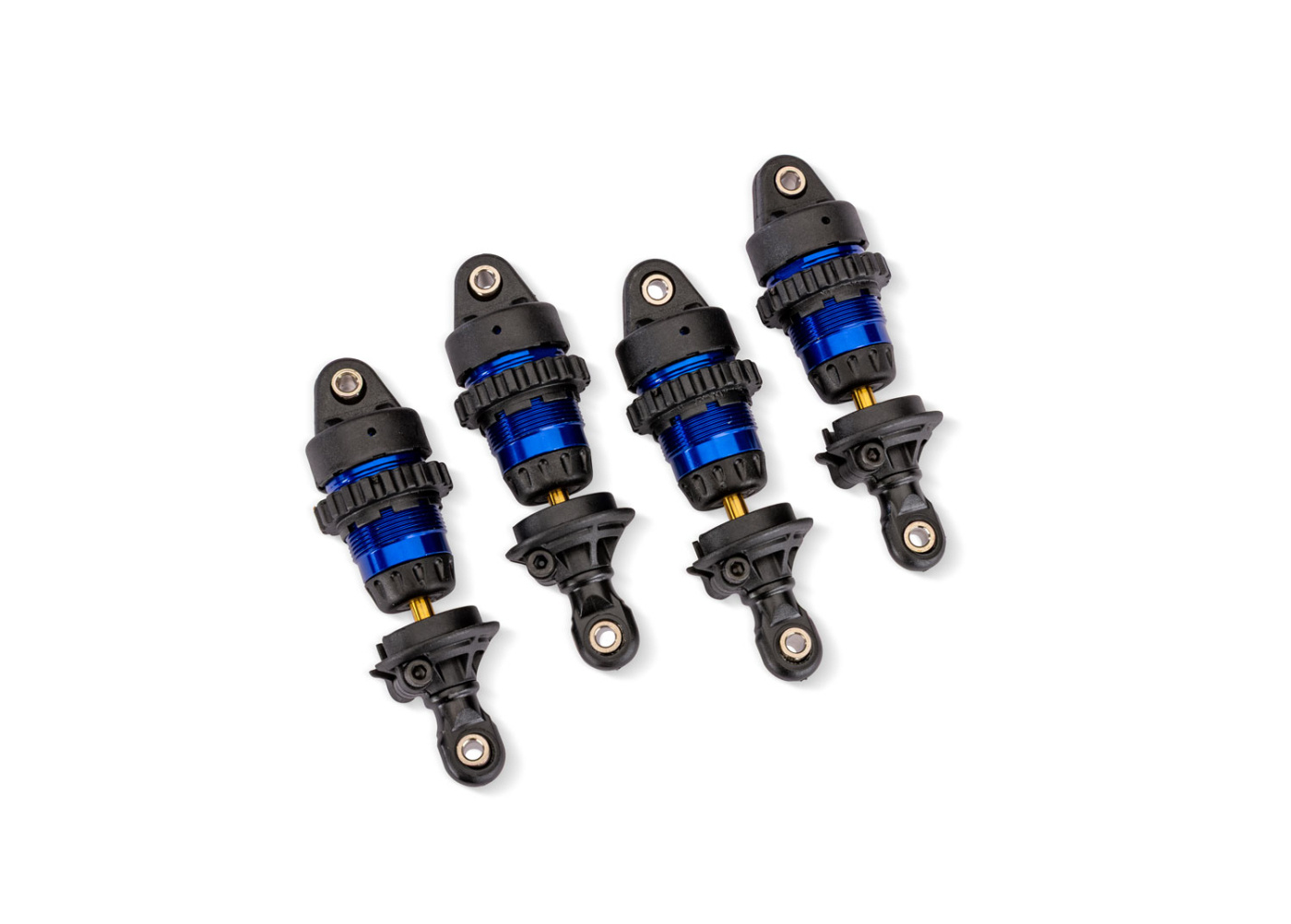 Traxxas 10865-BLUE Stötdämpare Mini GTR Alu Komplett Blå (4)