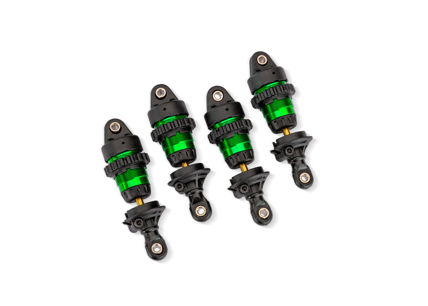 Traxxas 10865-GRN Shocks Mini GTR Alu Complete Green (4)