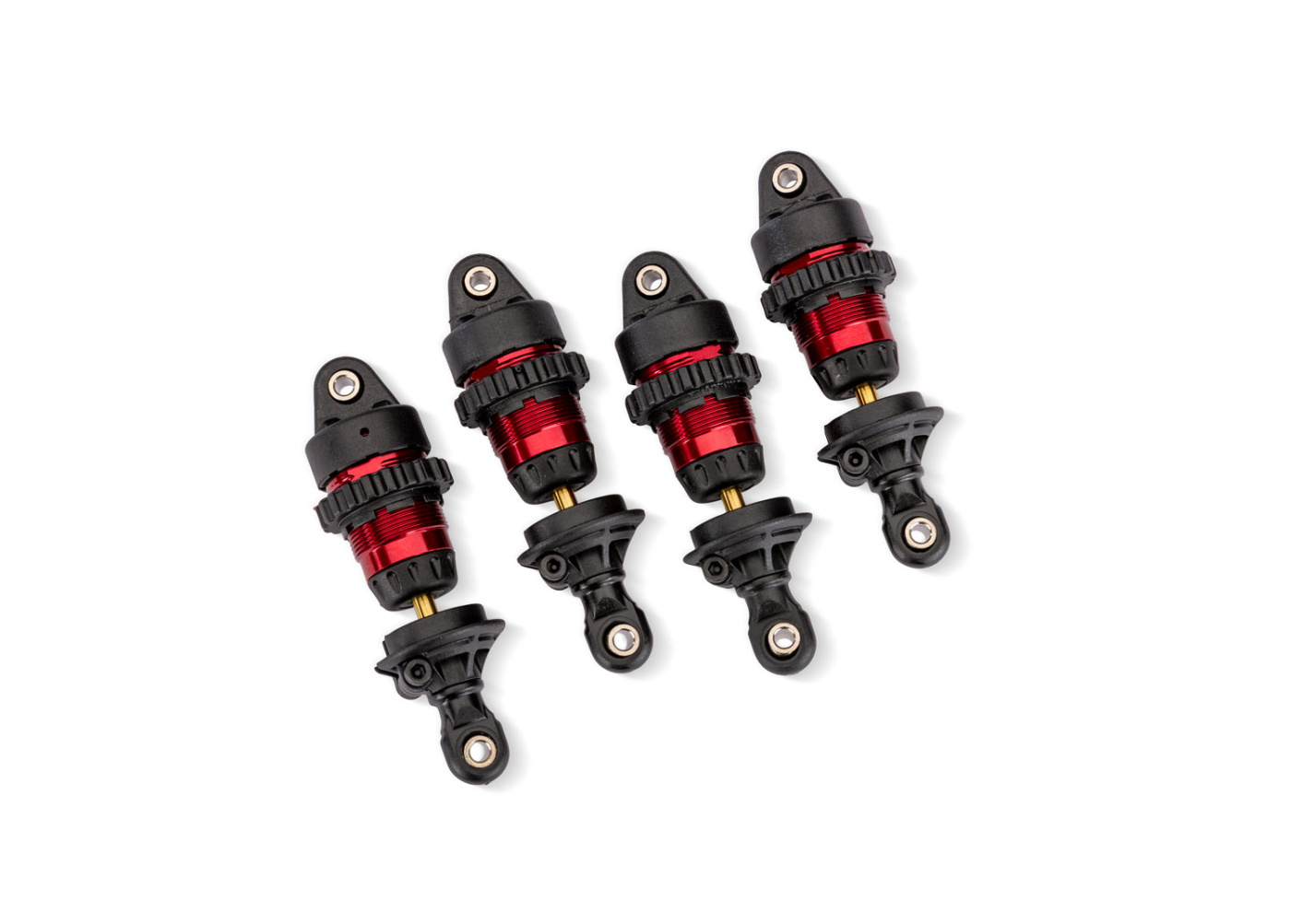 Traxxas 10865-RED Shocks Mini GTR Alu Complete Red (4)