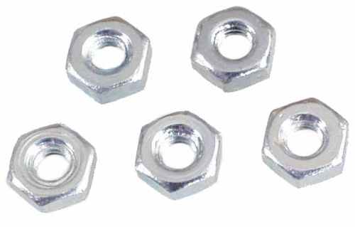 Brass Hex  Nuts 2.5mm 5 each