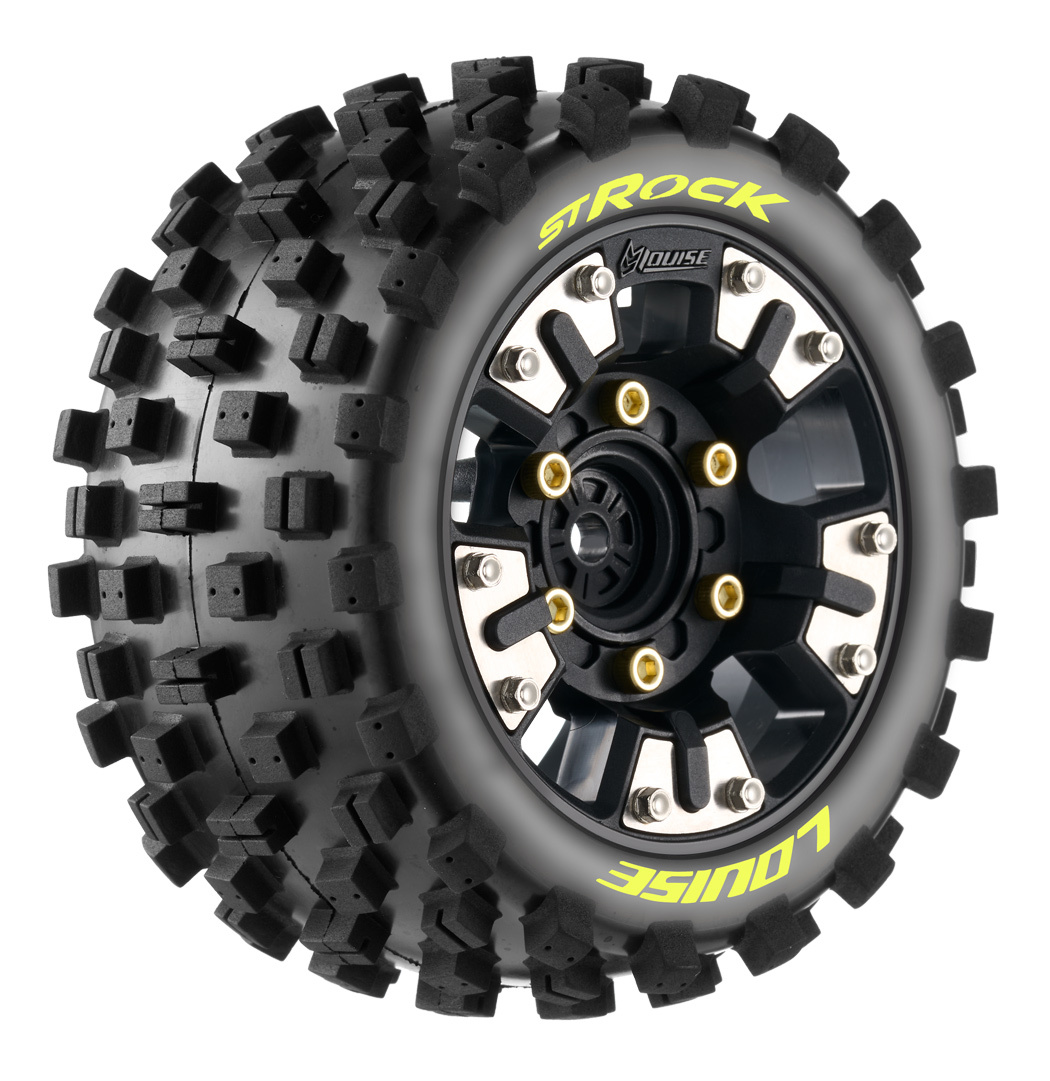 LOUISE RC WORLD LT3391SM Däck & Fälg ST-ROCK Mini Maxx/ XRT (0 & 1/2 Offset Hex) (2)