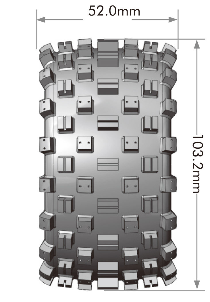 LOUISE RC WORLD LT3391SM Däck & Fälg ST-ROCK Mini Maxx/ XRT (0 & 1/2 Offset Hex) (2) - 2