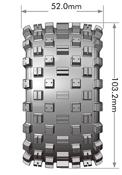 LOUISE RC WORLD LT3391SM Tire & Wheel ST-ROCK Mini Maxx/ XRT (0 &amp; 1/2 Offset Hex) (2)