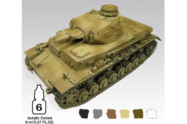 VALLEJO 78409 German Afrika korps 1941/1942 (DAK) 6x8ml .AFV Set