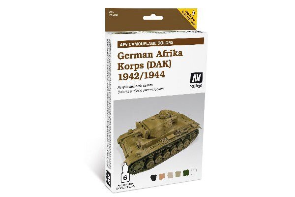 VALLEJO 78410 German Afrika Koorps 1942/1944 (DAK) 8 ml.AFV Set