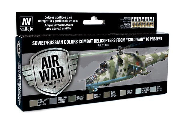 VALLEJO 71601 Soviet/Russian colors Combat Helicopters 8x17ml