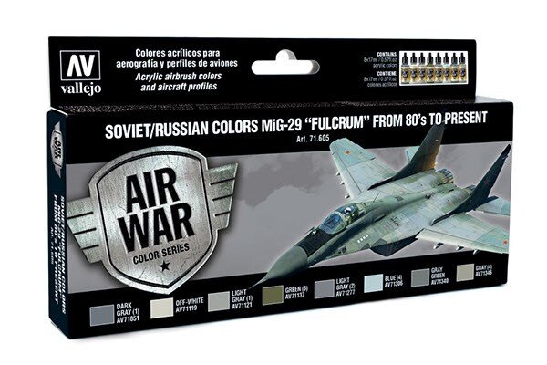 VALLEJO 71605 Soviet/Russian colors MiG-29 ´Fulcrum´ 8x17ml