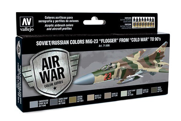 VALLEJO 71606 Soviet/Russian colors MiG-23 ´Flogger´ 8x17ml
