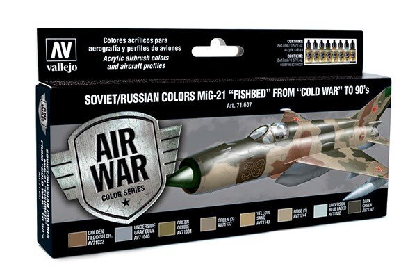 VALLEJO 71607 Soviet/Russian colors MiG-21 ´Fishbed´ 8x17ml