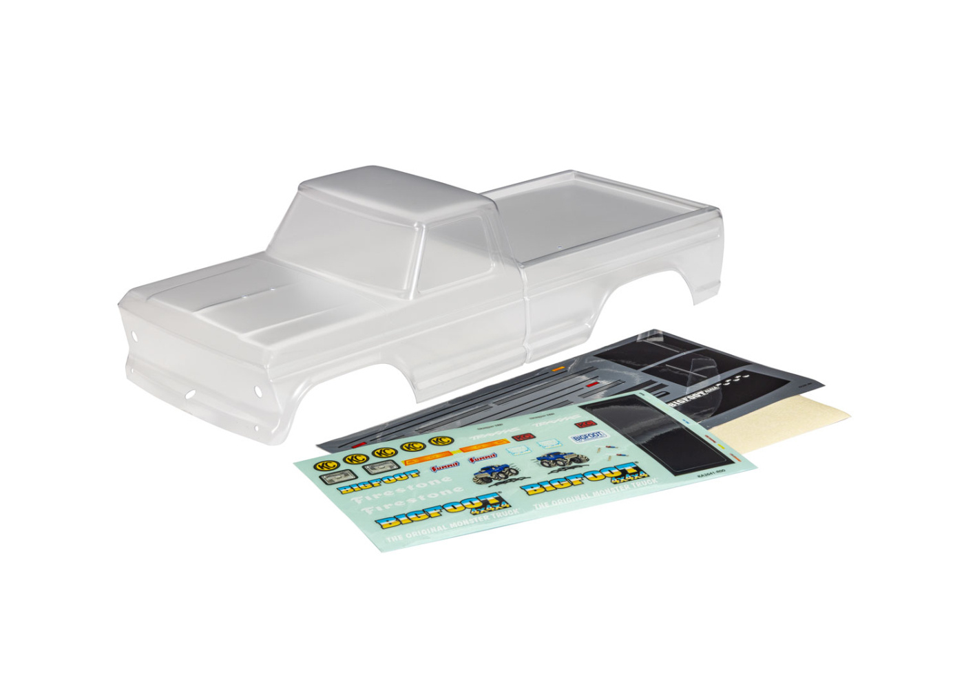 Traxxas 3660X Body Bigfoot No.1 Clipless Clear