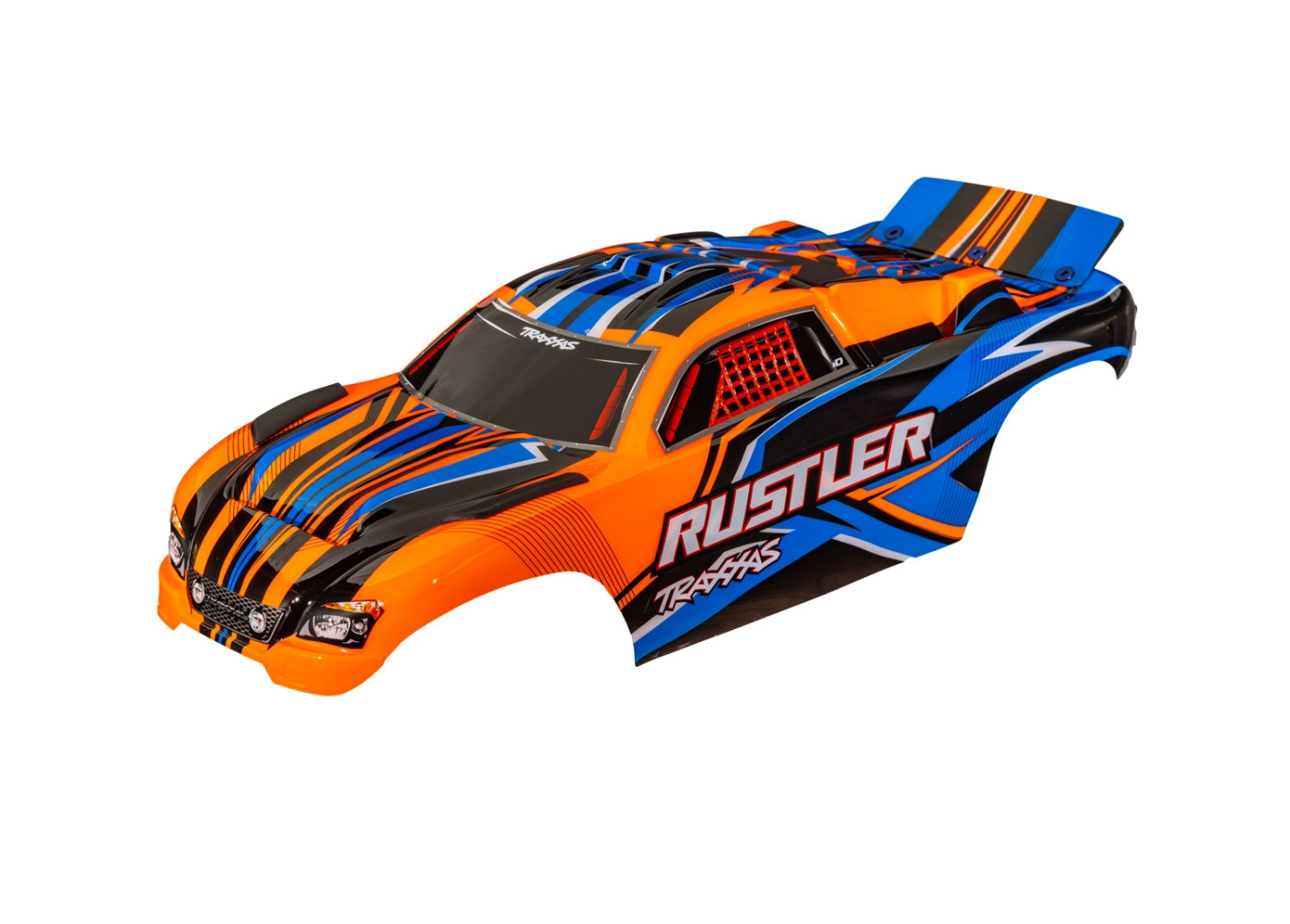 Traxxas 3734-ORNG Body Rustler 2WD Clipless Orange