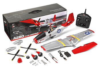 WLToys A280 WL A280 P51 Mustang Warbird 560mm RTF