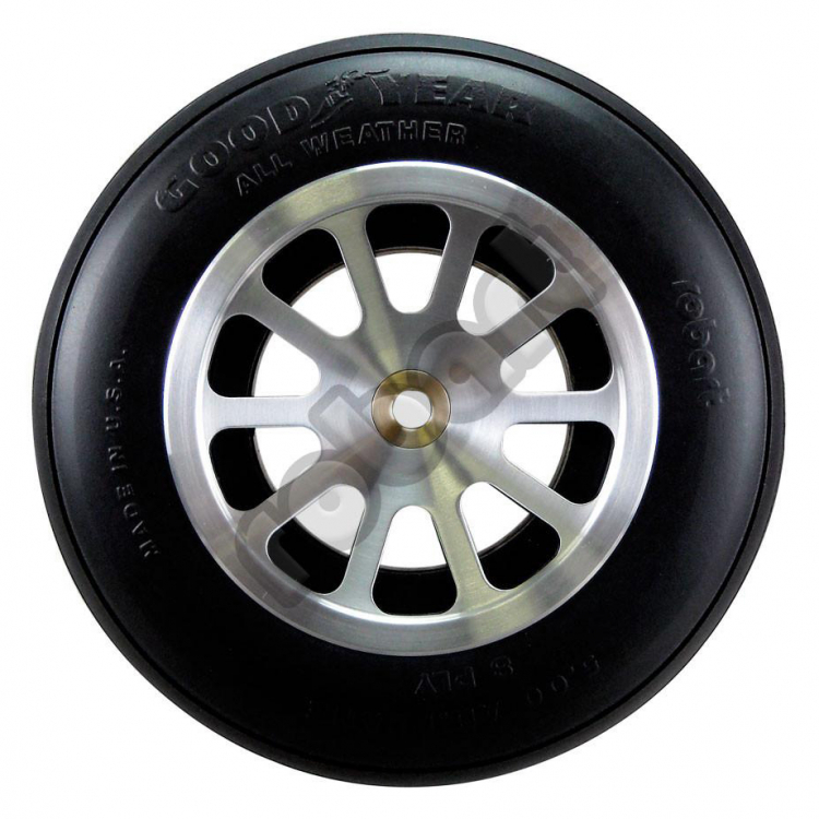 Robart Aluminum hjul 125mm (5) 10 ekrade, bromsförberedd#