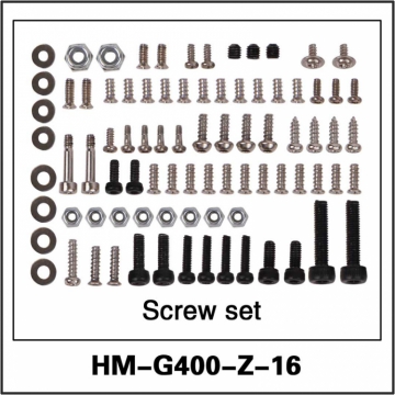 Walkera 226440500 Skruv set G400-Z-16*