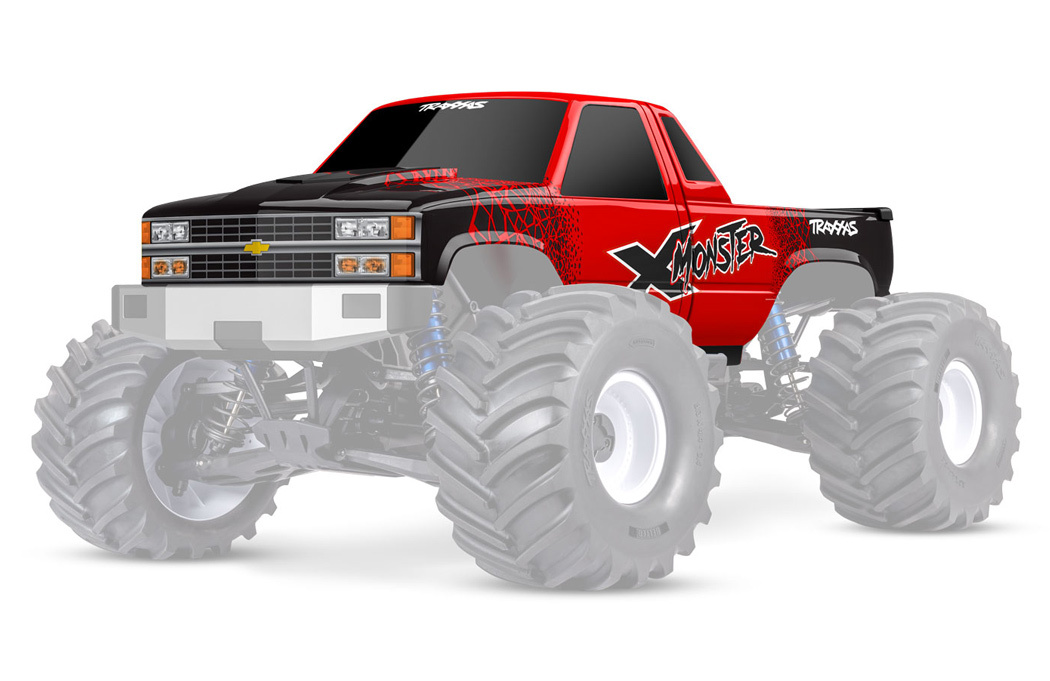 Traxxas 7697-RED Body X-Maxx MT Chevrolet GMT400 Red