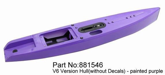Joysway 881546 Skrov DragonForce 65 V6 Lila