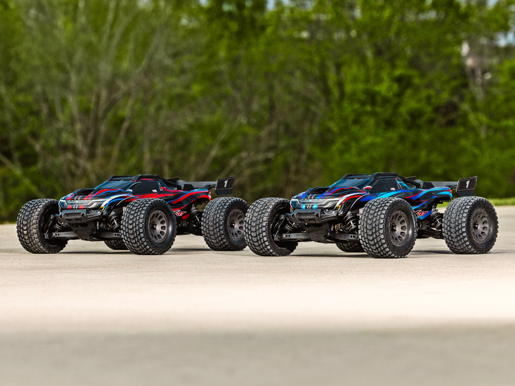 Traxxas Mini XRT RTR TQi VXL-3s Blå - USB-C Laddare / 2s LiPo - 2