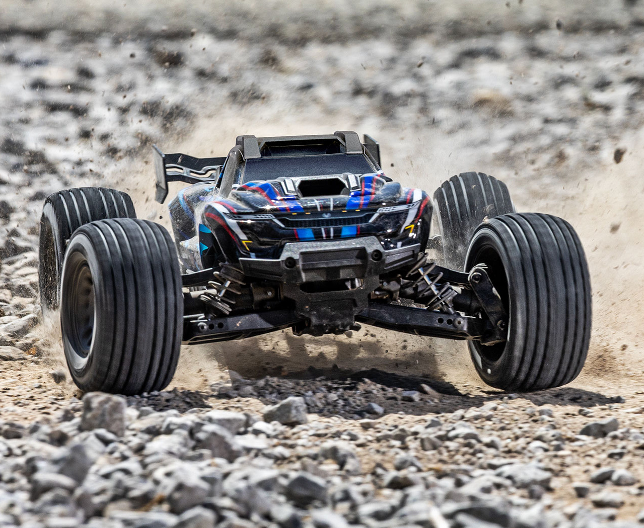 Traxxas Mini XRT RTR TQi VXL-3s Blå - USB-C Laddare / 2s LiPo - 3
