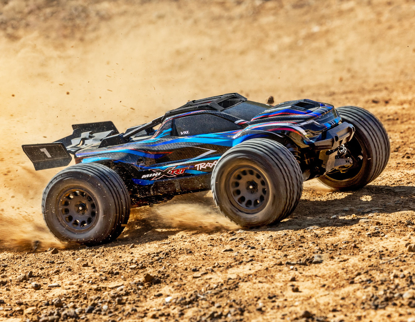 Traxxas Mini XRT RTR TQi VXL-3s Blå - USB-C Laddare / 2s LiPo - 26